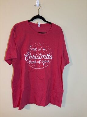Unisex Red Disney Quote Christmas Graphic Tee